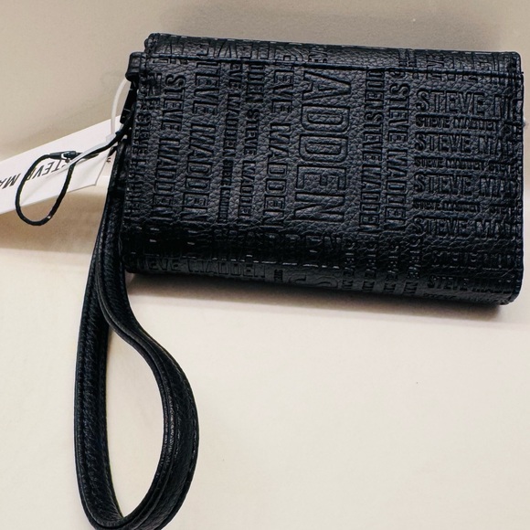 “NWT Steve Madden Black Wristlet- Brand New” - Picture 3 of 7